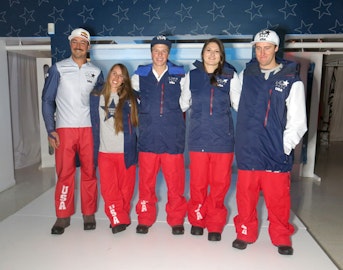 The North Face unveils US Freeskiing Olympic uniforms in NYC