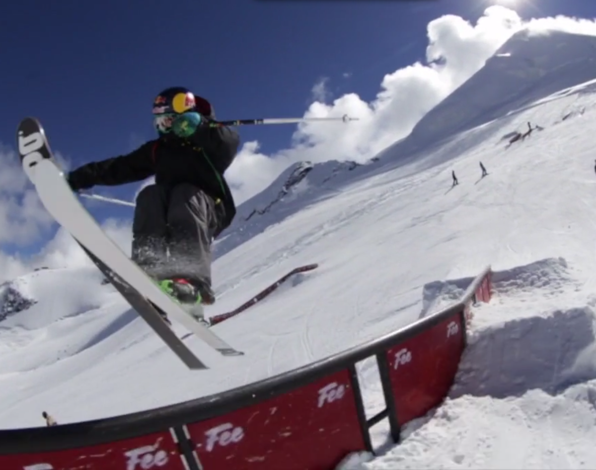 Swiss Freeski Team preps for ski season at Saas-Fee, Switzerland