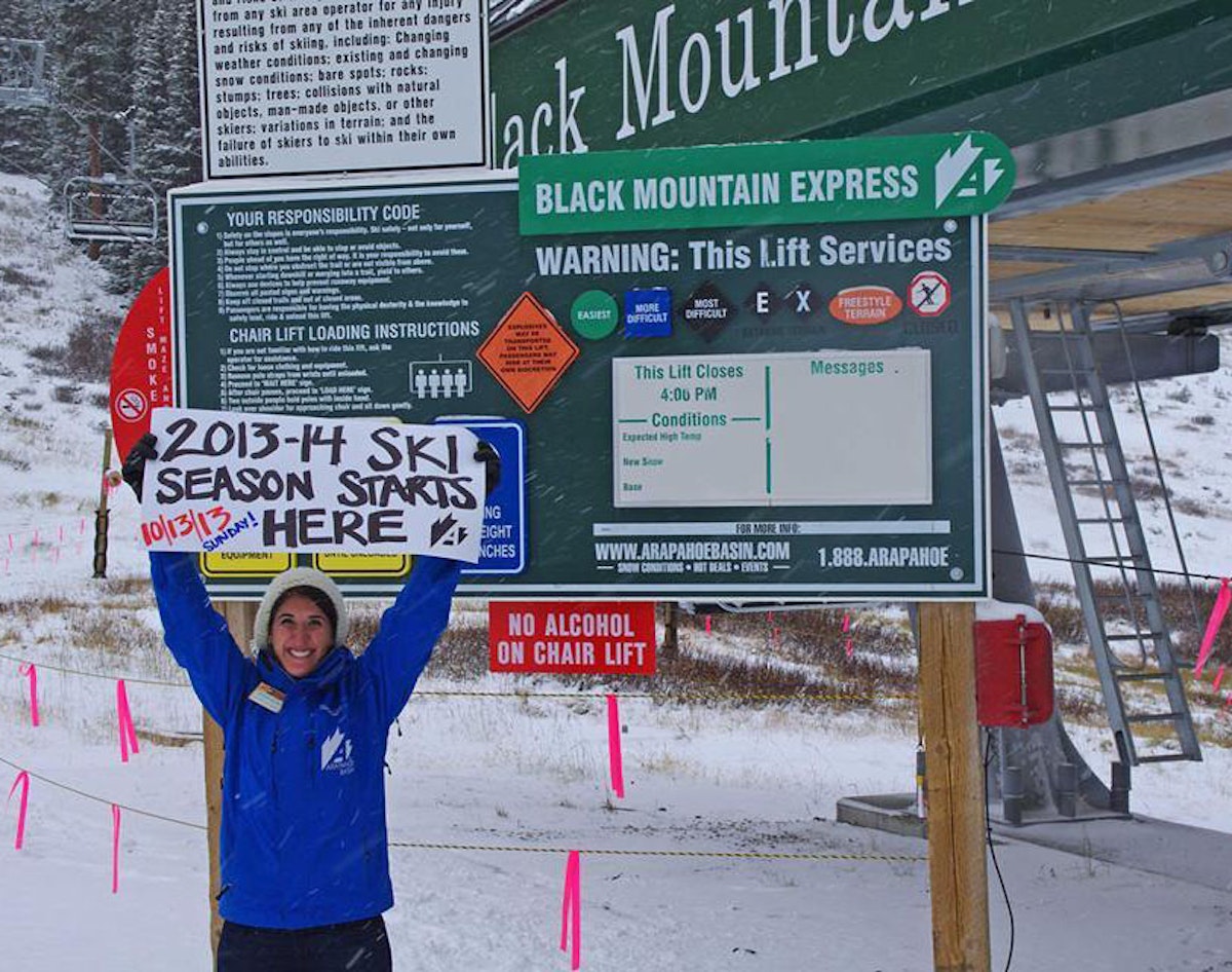Arapahoe Basin set to open Sunday, October 13