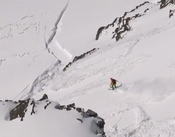 Freeskier survives massive avalanche with help from ABS airbag