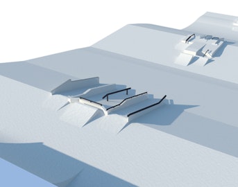 See athletes' first reactions to the Olympic slopestyle course design