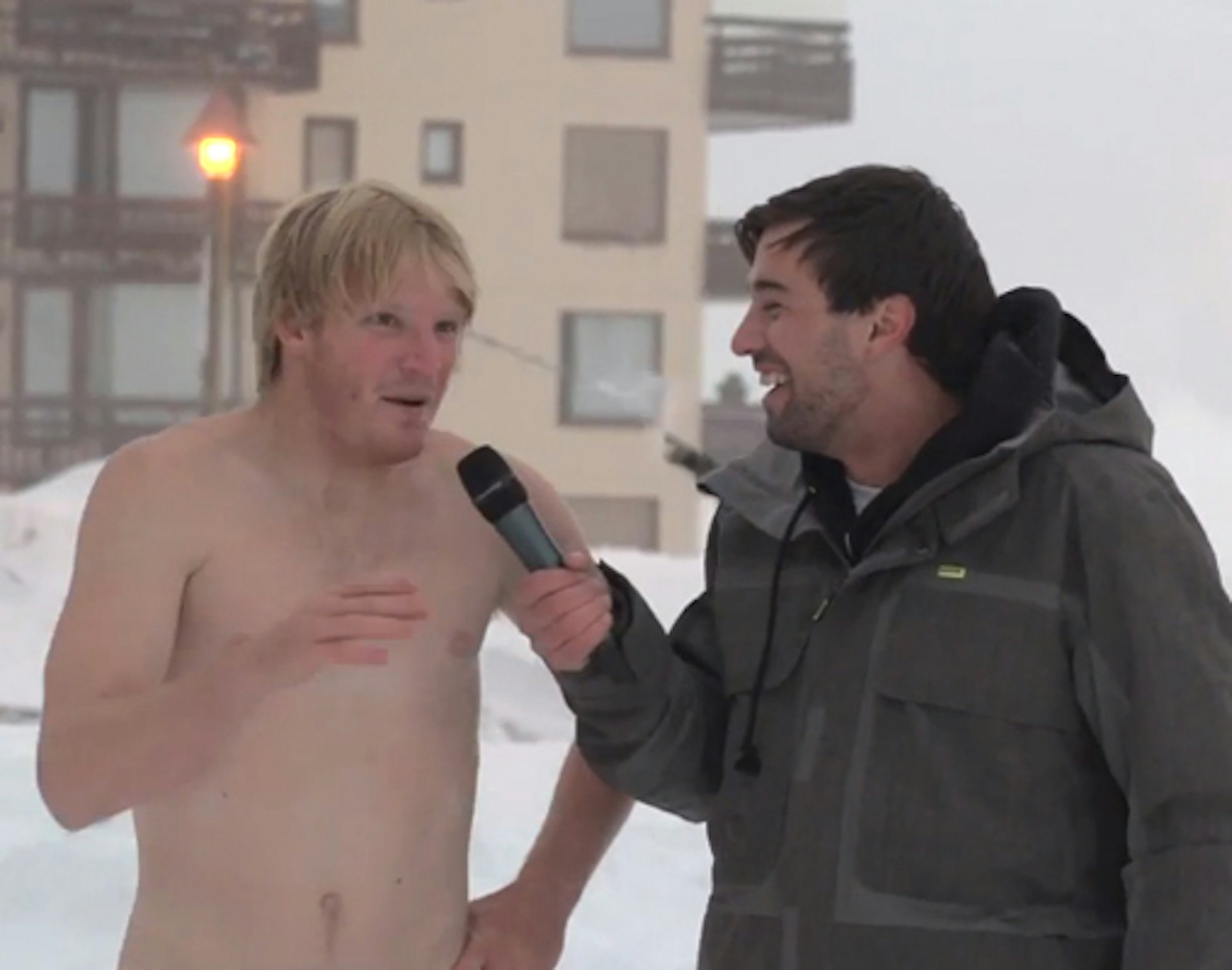 LJ Strenio tosses naked backflip in the name of Shane McConkey