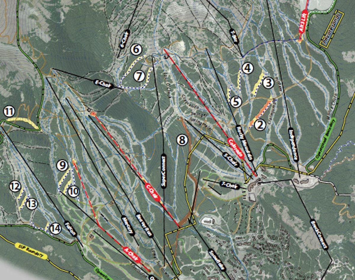 New Peak 6 terrain project underway in Breckenridge