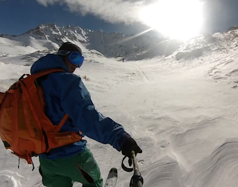 Chasing rabbits into the season's first turns at Las Leñas, Argentina