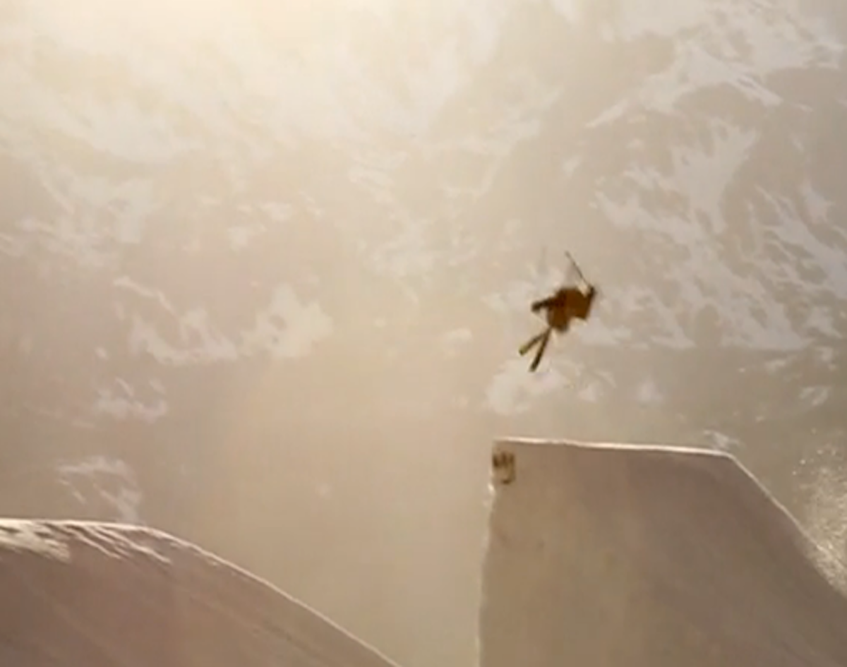 Montage crew sessions huge jump on backside of Mammoth Mountain