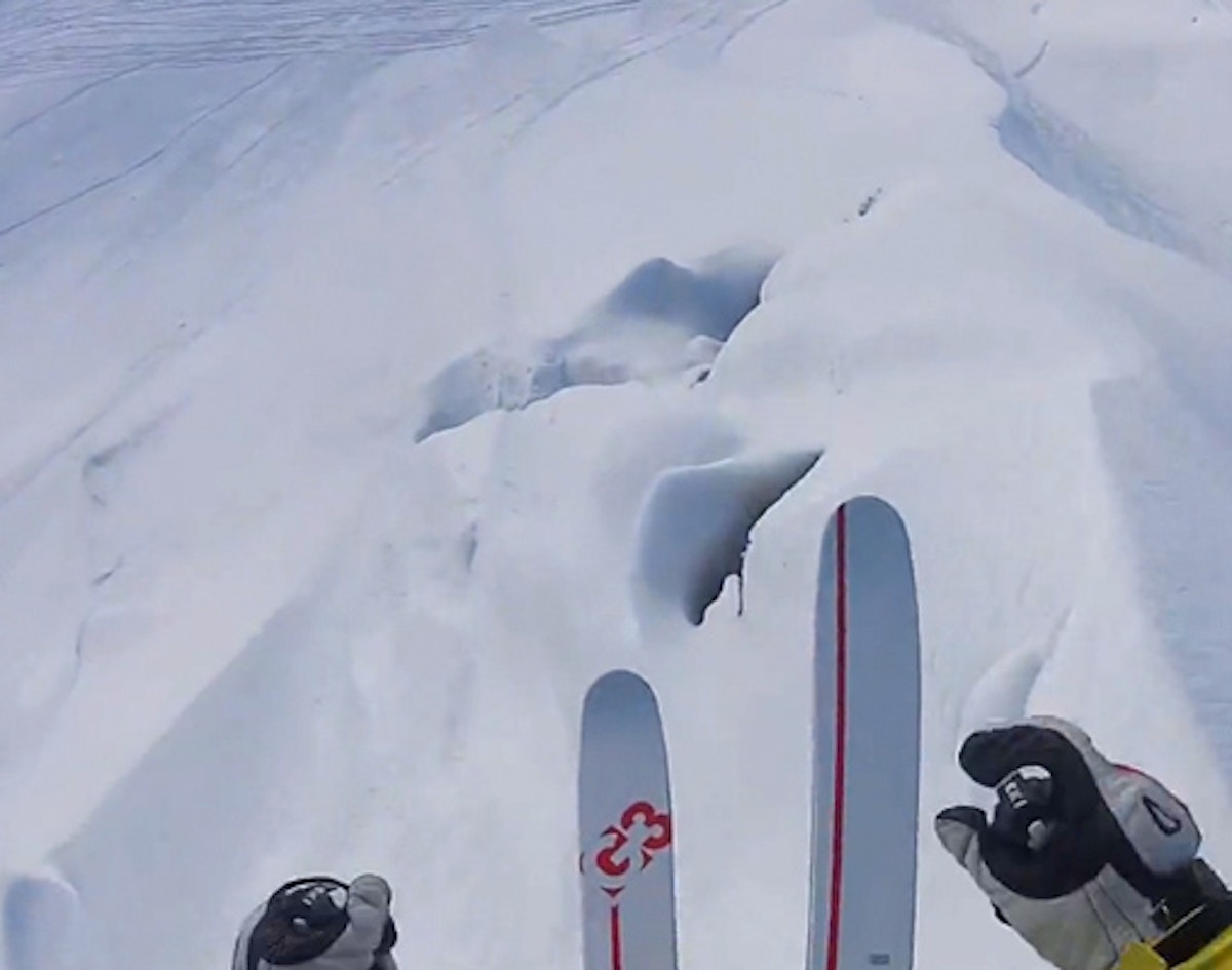 Dude comes up short off cliff, tomahawks 13 times