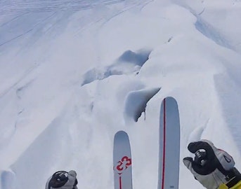 Dude comes up short off cliff, tomahawks 13 times