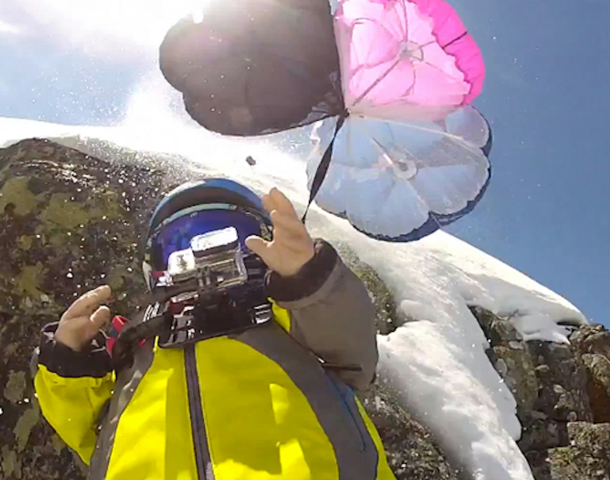Baby Oskar attempts his first ever ski BASE jump in latest Roner Vision