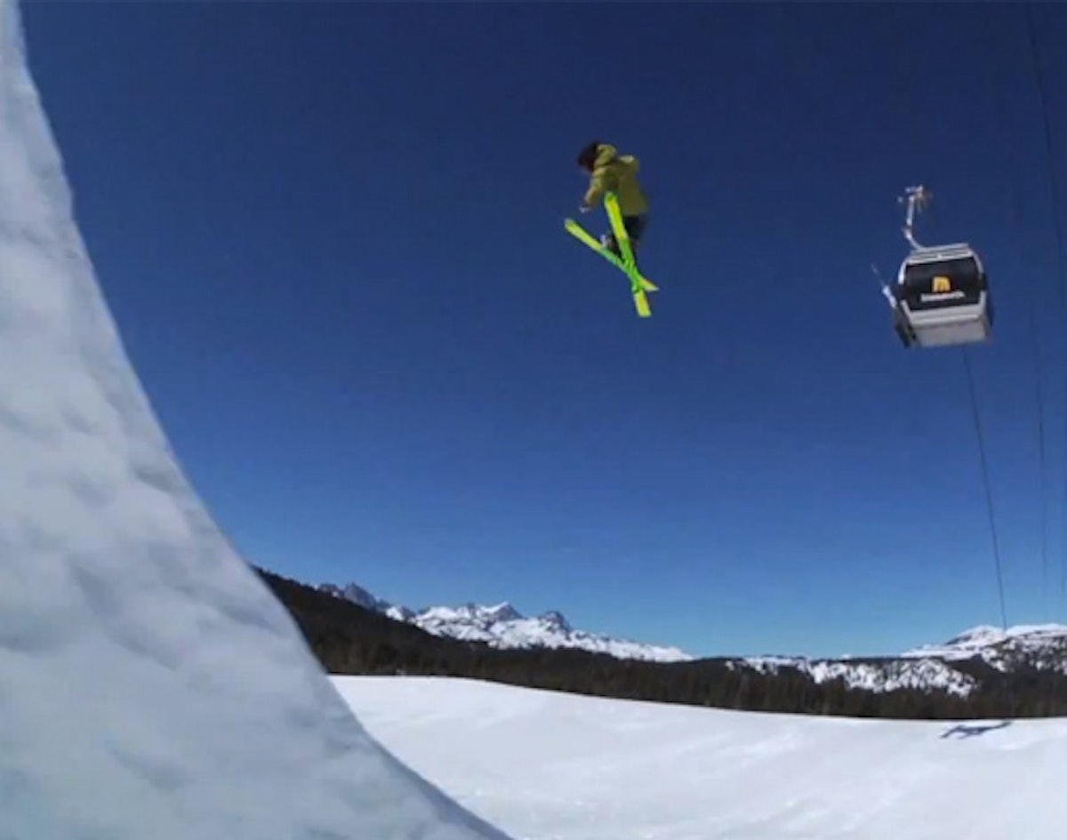 Garrett Russell of the Traveling Circus laps Mammoth's Main Park