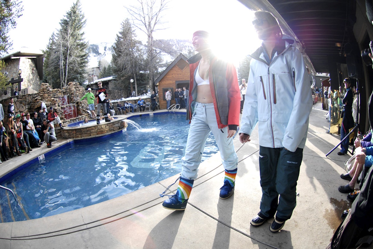 The first annual #FreeskierFest Fashion Show goes down at Sky Hotel