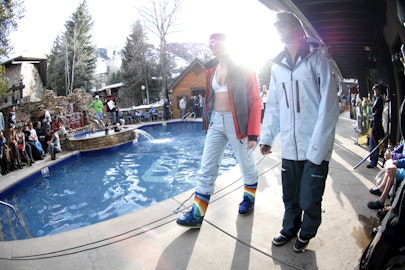 The first annual #FreeskierFest Fashion Show goes down at Sky Hotel