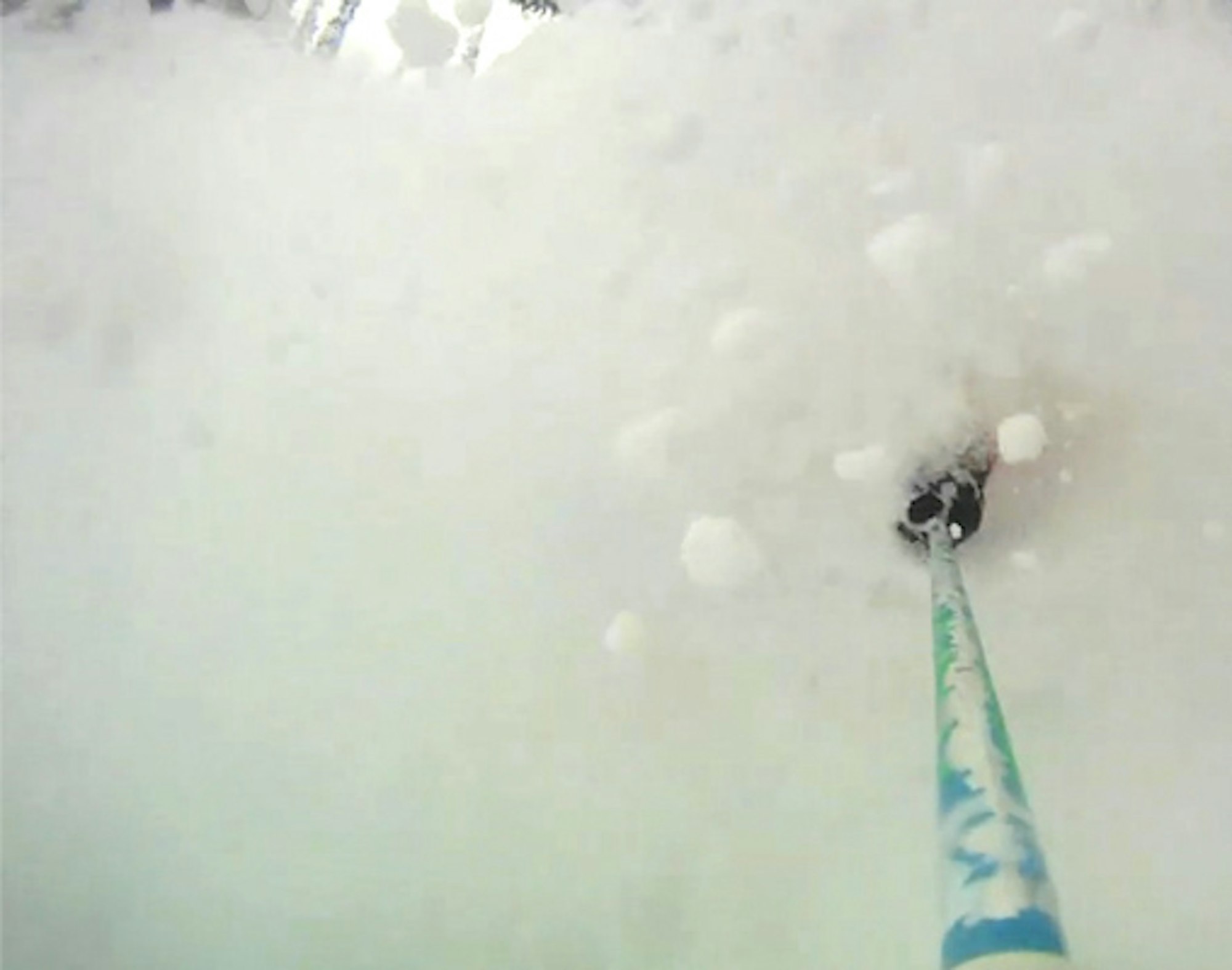 Dylan Siggers enjoys a little "pillow smash" in Revelstoke, with CMH heli