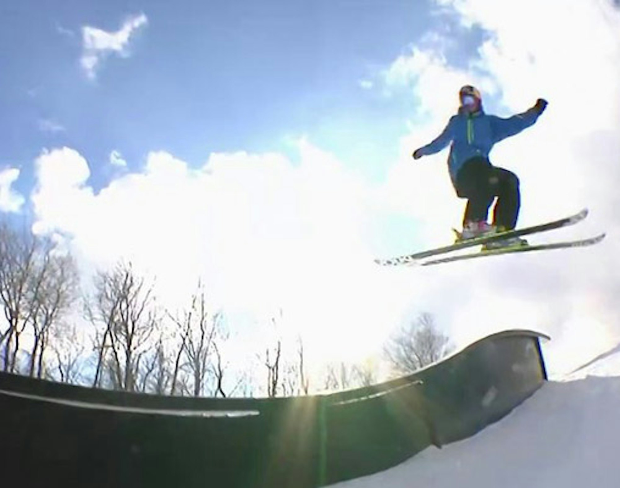 Nick Goepper takes on Mount Snow's Carinthia park