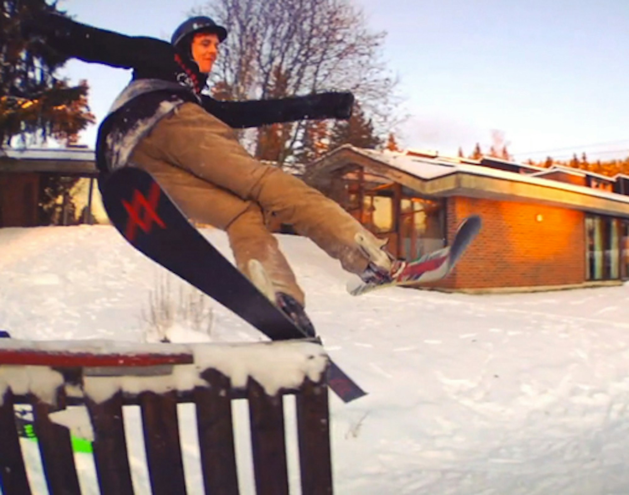 Chris Helberg drops edit showcasing creative style and fun backyard jibbing