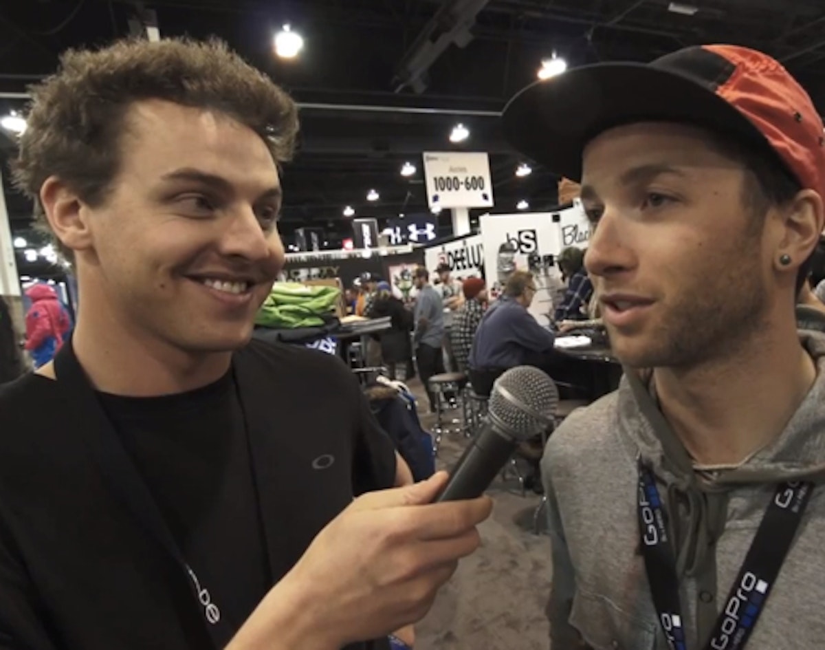 Freeskier checks in with Brody Leven at SIA 2013