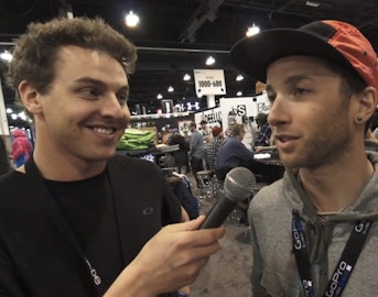 Freeskier checks in with Brody Leven at SIA 2013