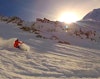 Nate Wallace and Oli Herren rip the Couloir Cosmiques in Chamonix