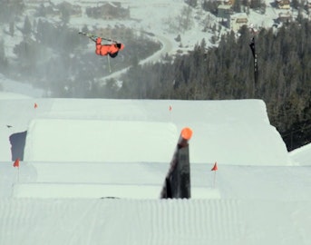 Keystone rider Dane Grashius shreds the pristine features of the A51 park