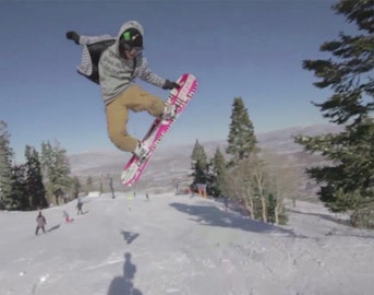 Tom Wallisch rips rails at Park City, straps on snowboard for a change