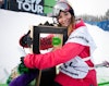 Kaya Turski wins the 2012 women's slopestyle Dew Cup