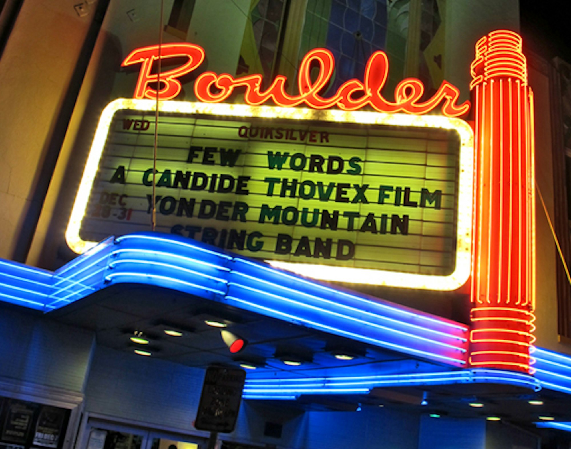 Candide Thovex and the "Few Words" tour roll through Boulder, CO