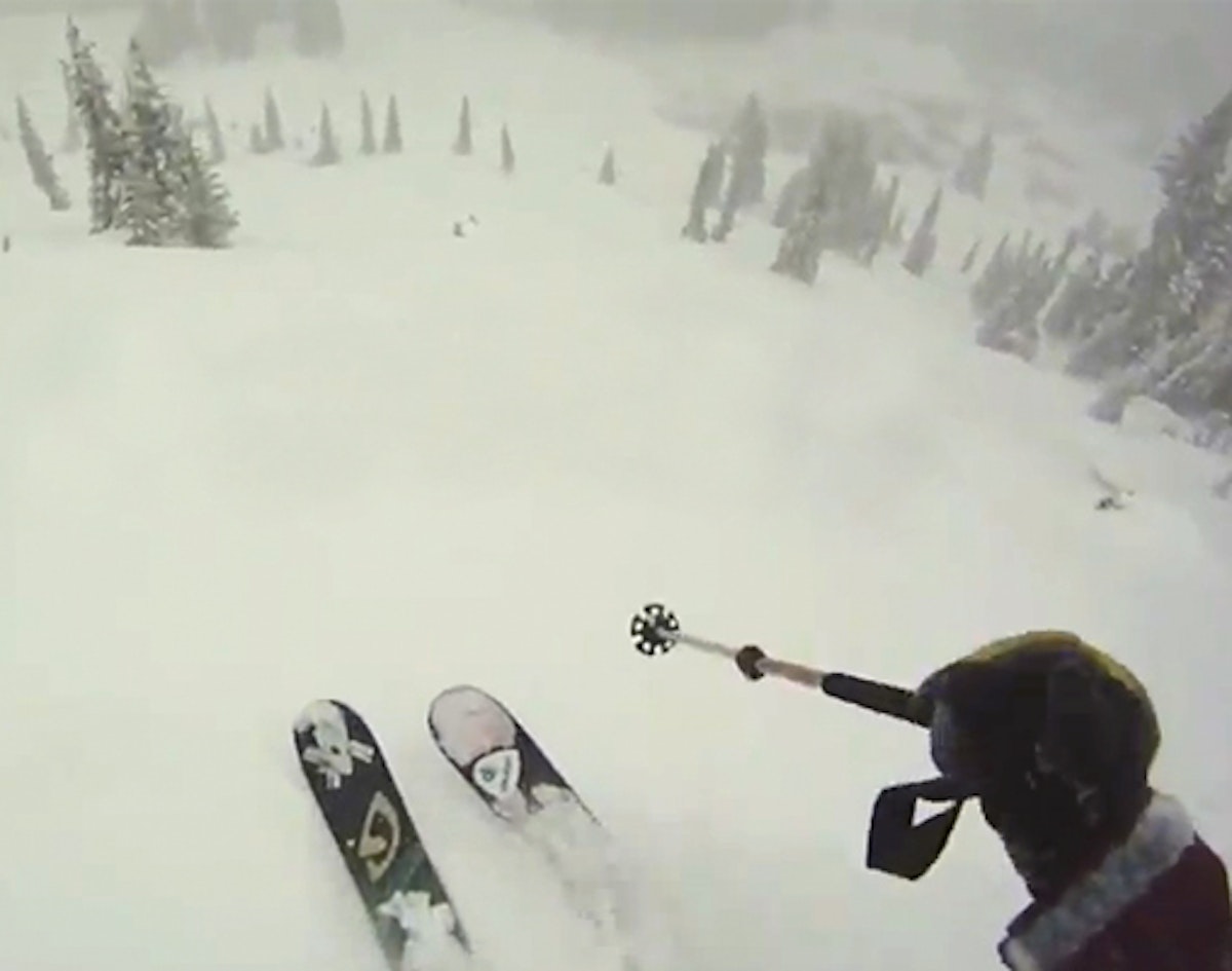Ripping pow turns at Alpine Meadows on 10.24.12, Jeremy Benson's POV