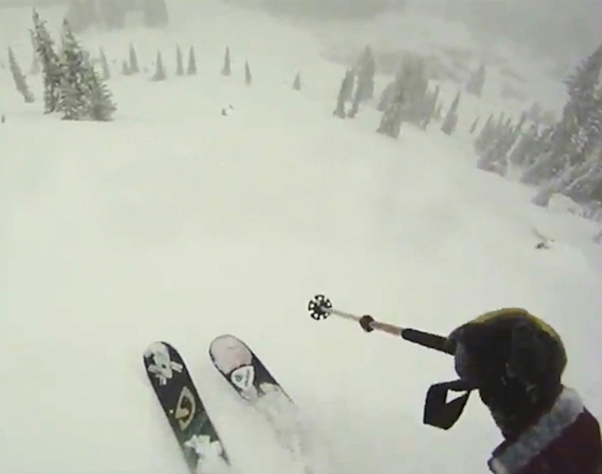 Ripping pow turns at Alpine Meadows on 10.24.12, Jeremy Benson's POV