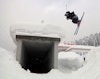 Phil Casabon and JP Auclair jib the streets of Laax, Switzerland