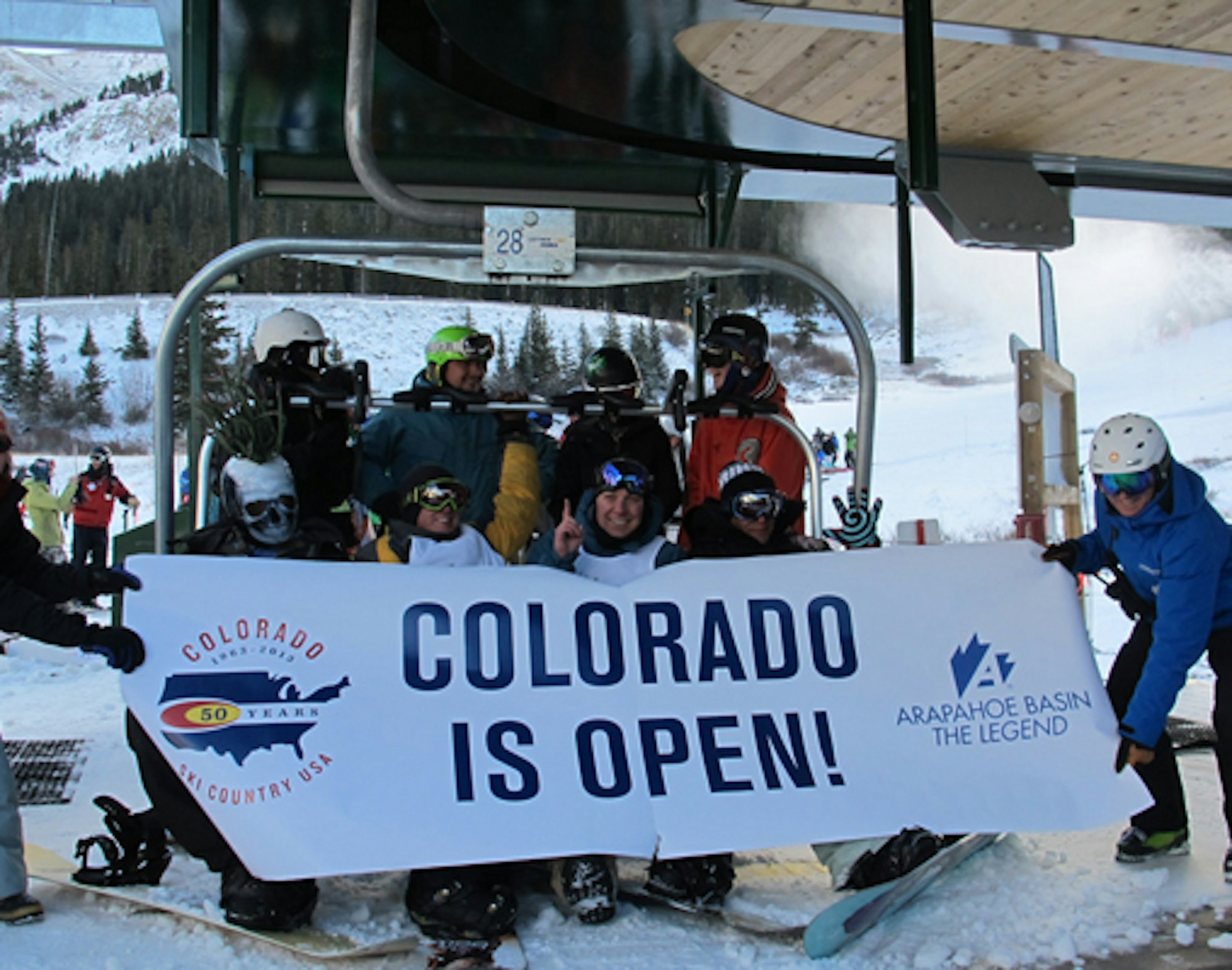 See highlights from Opening Day at Arapahoe Basin, 10.17.12