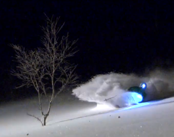 Nimbus busts out headlamps to ski epic Japanese pow at night