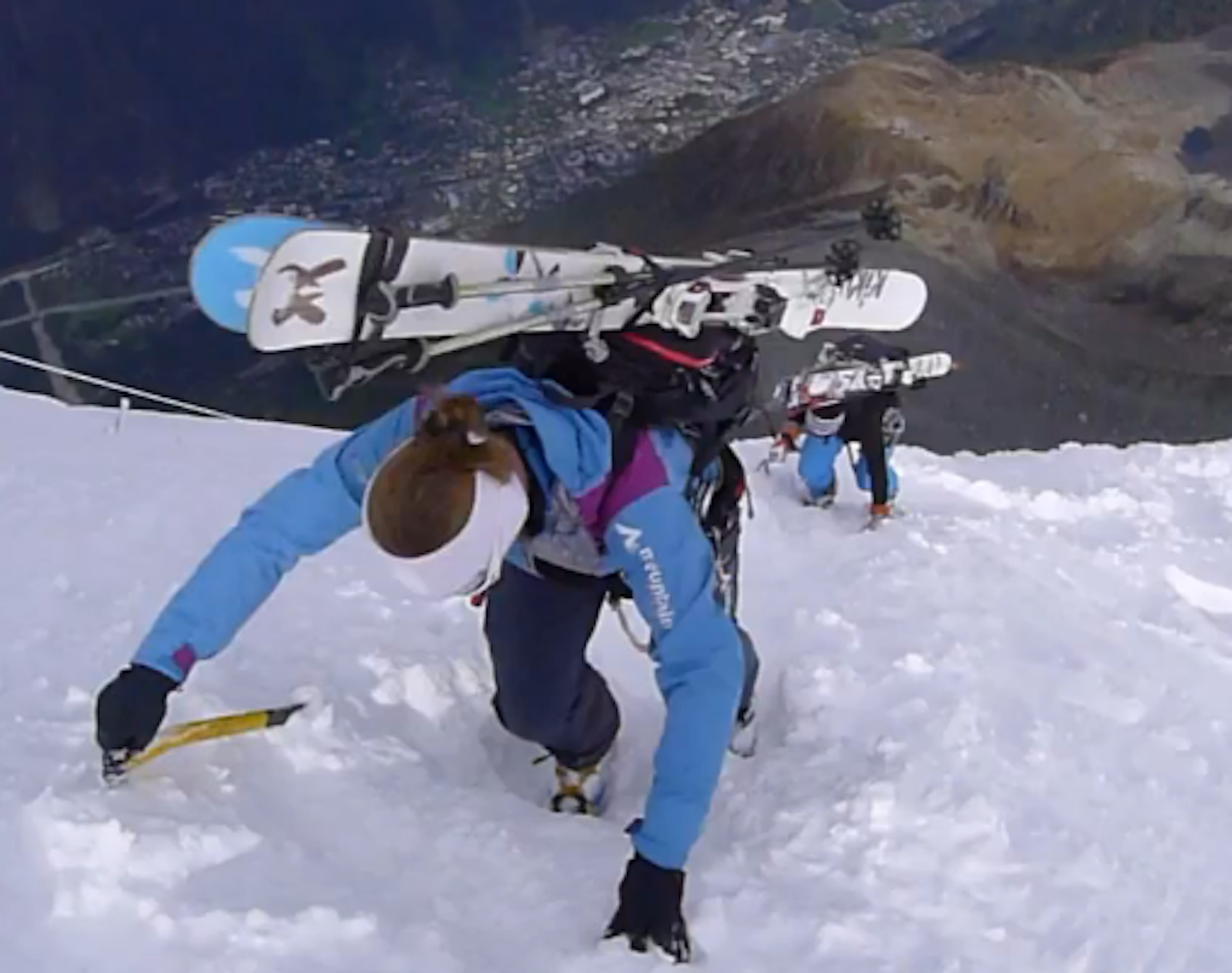Skiing in Chamonix on October 11, 2012
