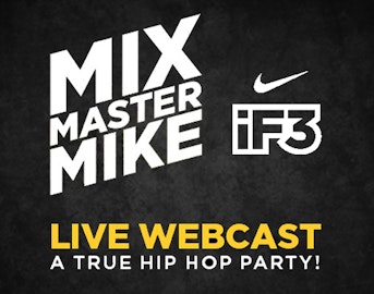 Tune in to the live stream of the Mix Master Mike show at Nike iF3