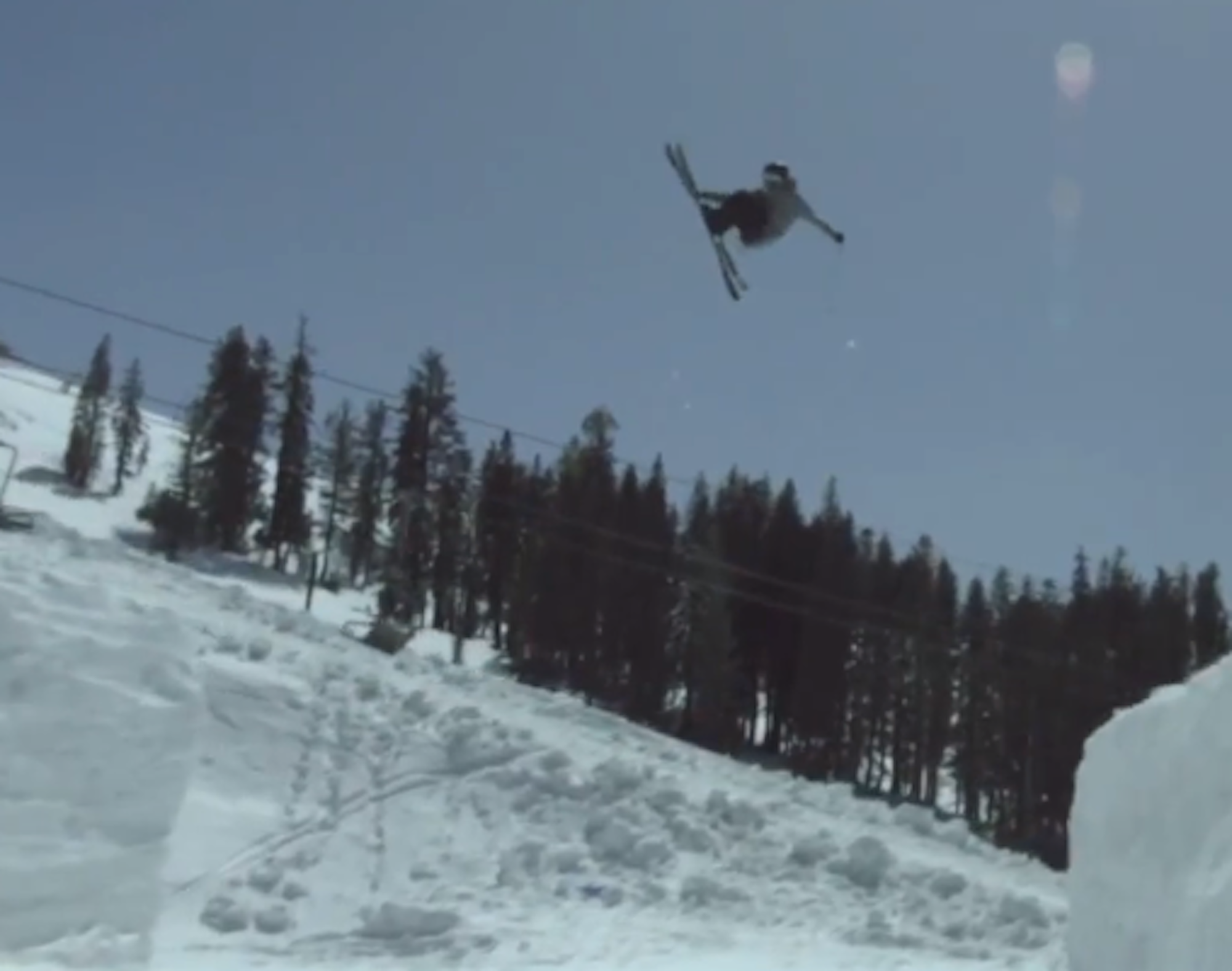 Giro athletes session a closed park at Boreal