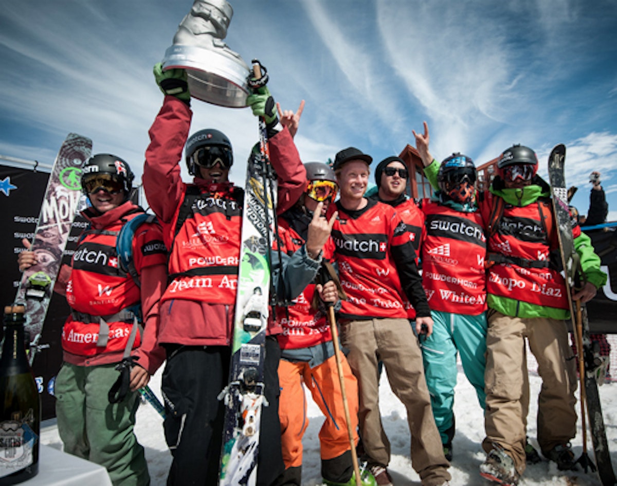 Team Americas bests Team Europe in the 2012 Swatch Skiers Cup