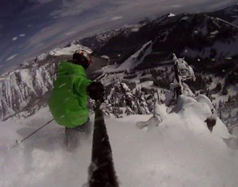 Shredding pow at Stevens Pass in March