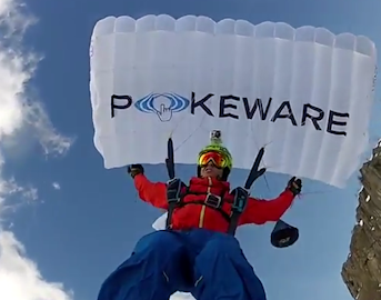 JT Holmes ski BASE jumps for first time since passing of Shane McConkey