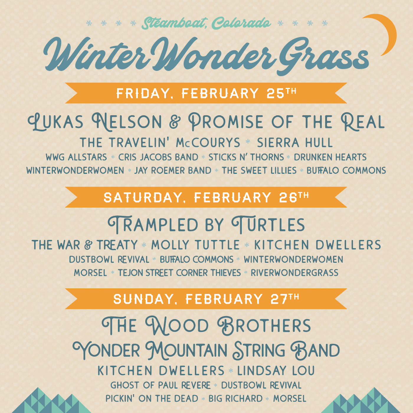 Winter Wonder Grass festival poster