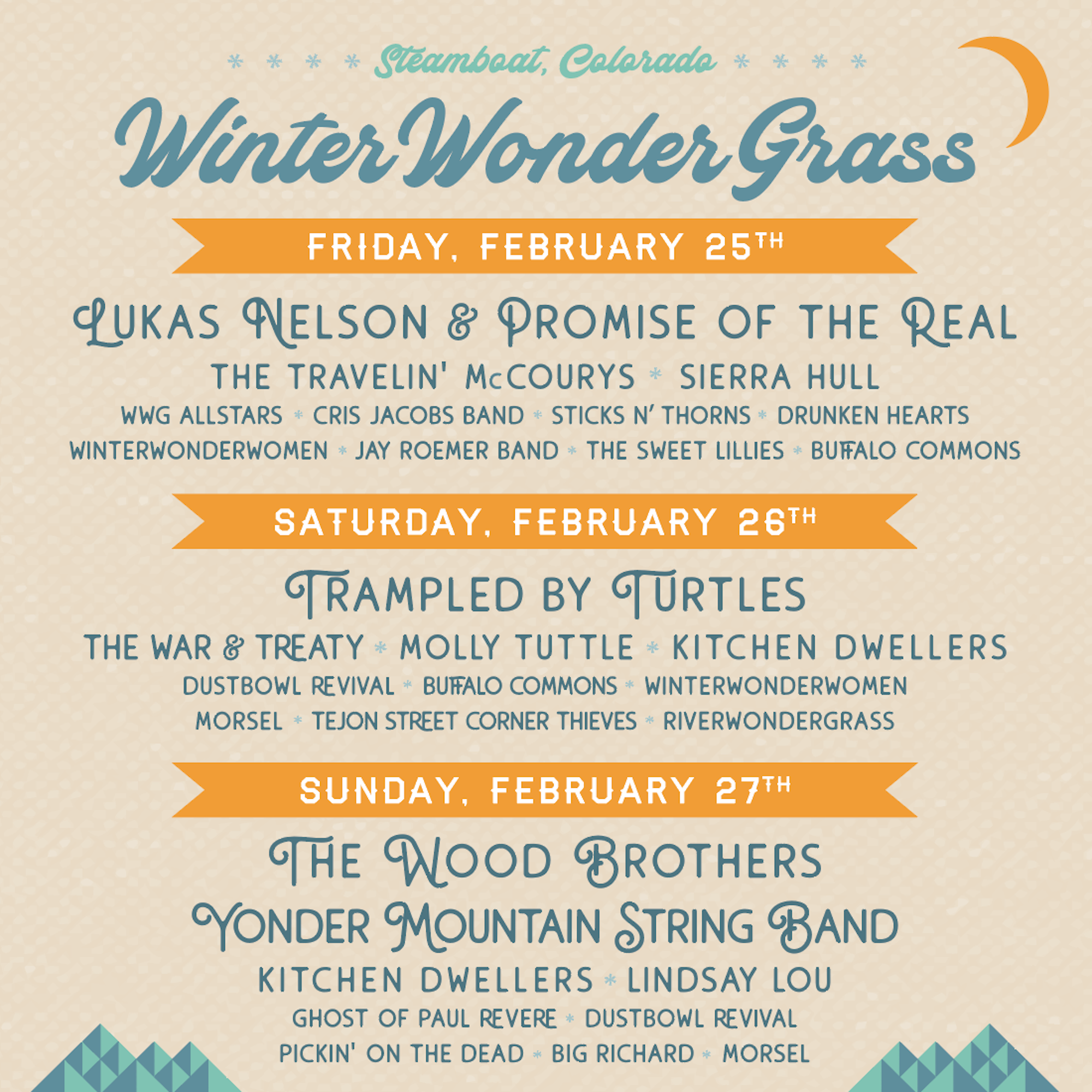 Winter Wonder Grass festival poster