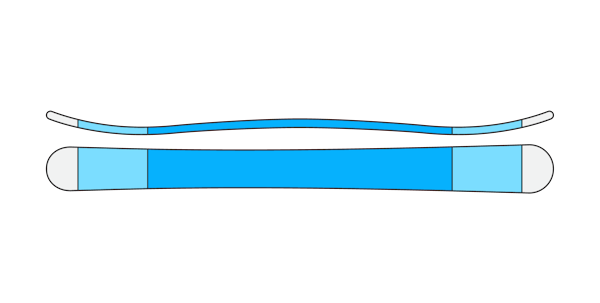 Large tail rocker profile graphic