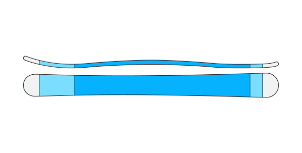 Low tail rocker profile graphic