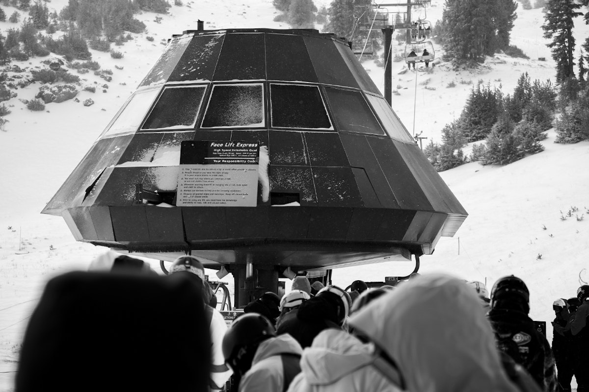 Opening day at Mammoth Mountain, California
