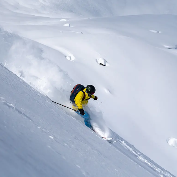 Skiing at Kicking Horse