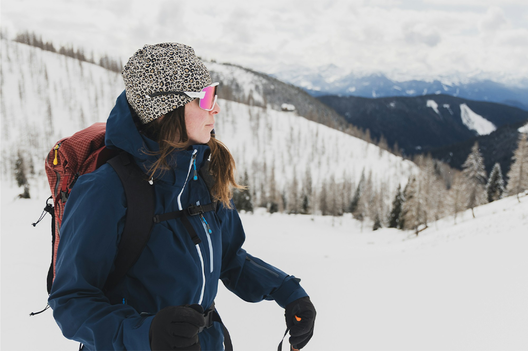 Katie Burrell skiing in Austria
