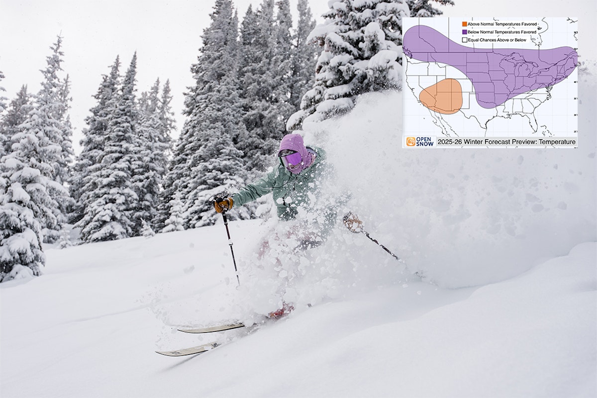 Powder skiing at Vail, Colorado