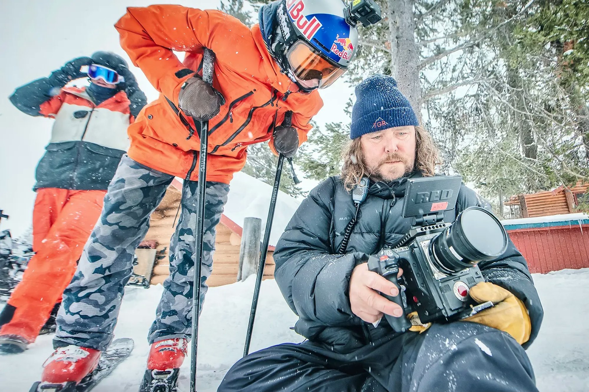 Todd Jones and Kai Jones filming
