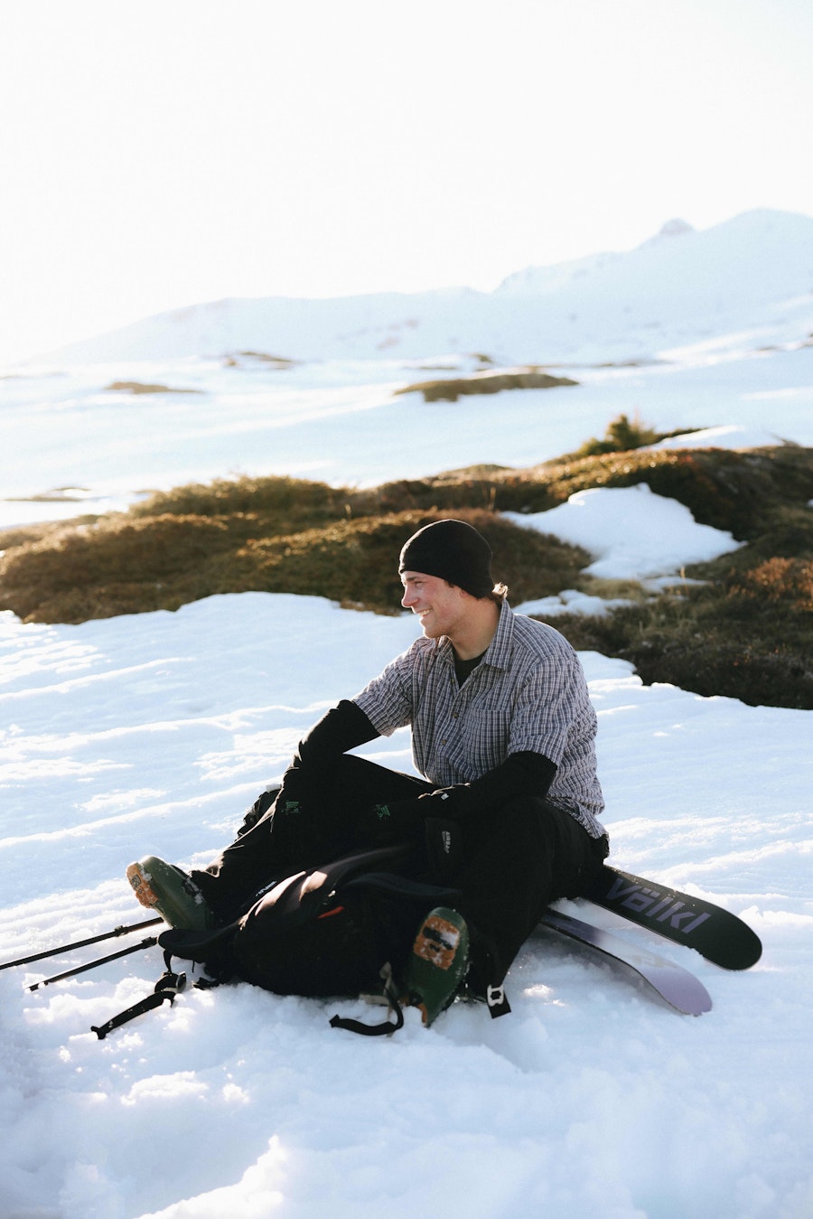 Hunter Hess skiing in LAAX