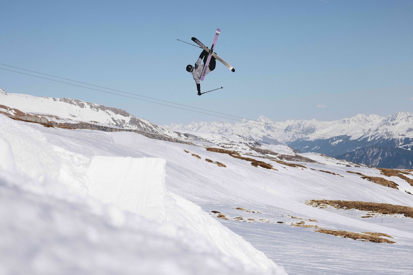 Hunter Hess skiing in LAAX