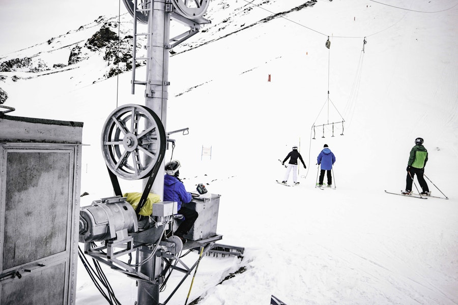skiing at portillo, chile