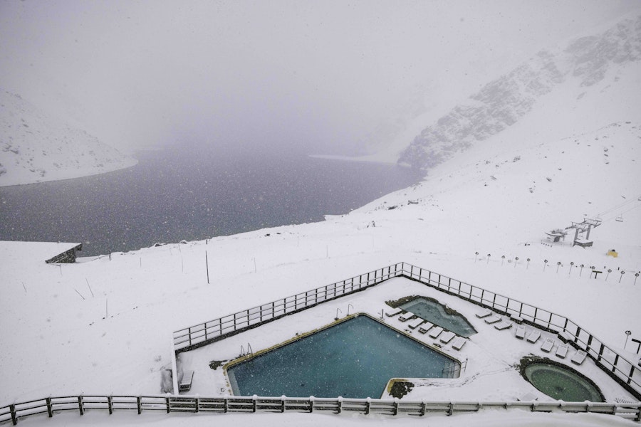skiing at portillo, chile