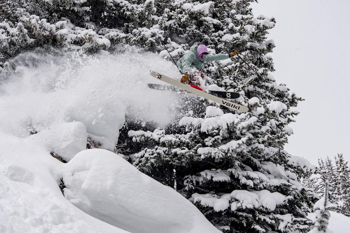 colter hinchliffe skiing volkl revolt 101 at vail